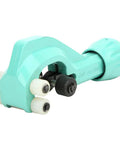 Heavy Duty Pipe Cutter for 8 to 32mm Tubes Alloy Steel Build by blue tool side view showing cutting wheels for clean seamless cuts
