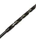 Extra Long Drill Bit One Inch Diameter By Eighteen Inches Reach features spiral design and half inch shank for deep drilling.