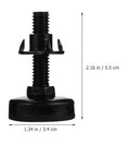 Rock Solid Adjustable Sofa Feet And Furniture Levelers Heavy Duty Leg Supports For Couches And Tables Ditch The Wobbly Floor Setup Built Tough For Daily Grind 10 Pack, black floor stabilizer, 2.16 in height.