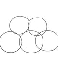 Must Have 20 Pack Round Rubber Belts For Tape Machines, 1mm Diameter, Mixed Lengths, Replacement Transmission Belts, Top View
