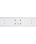 Bottom view of 2 Foot LED Wraparound Ceiling Light Fixture, Low-Profile Flush Mount, 24-Inch, 4000K Cool White, MVOLT