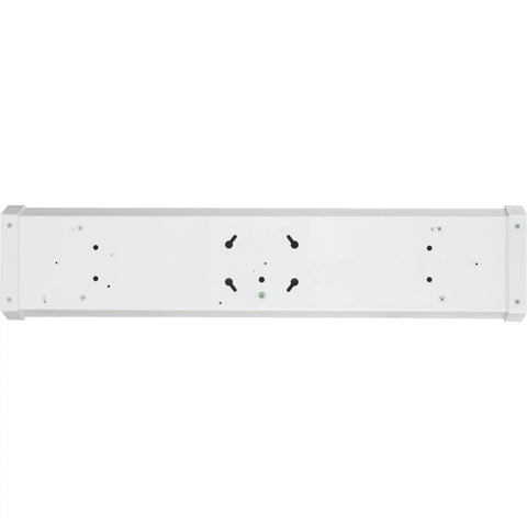 Bottom view of 2 Foot LED Wraparound Ceiling Light Fixture, Low-Profile Flush Mount, 24-Inch, 4000K Cool White, MVOLT