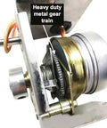 RZ3-1M Replacement Damper Motor Actuator showing heavy-duty metal gear, 24V 2-Wire Spring Return Drop-In No-Brainer Install Compatibility
