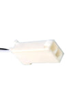 Coil Temperature Sensor 74 Inch Blue With 2 Pin Connector 337-60406-02 close-up of white connector end