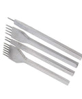 Leather Stitching Punch Kit With White Steel Prongs 5mm Pitch 1 2 4 6 Prong Tools Pro Grade DIY Leather Craft Hand Tool