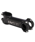 110mm 17 Degree Bike Stem For 25.4mm Handlebars And 28.6mm Fork MTB BMX Road Bike Stem Lightweight Aluminum Riser Handlebar Stem For Most Bikes Dope Upgrade For Trail And City Riding, black aluminum stem side view