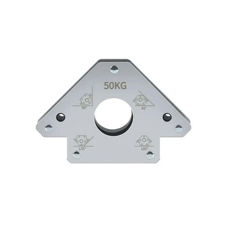 Heavy Duty Magnetic Welding Holder With 45 90 135 And 180 Degree Angle Positioning Tool, 50kg capacity for secure metal welding.