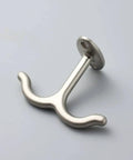 Zinc Alloy Double Prong Ceiling Hooks Set Of 6 For Closet, Kitchen, Bathroom And Garage, Easy Install With Screws, space-saving.