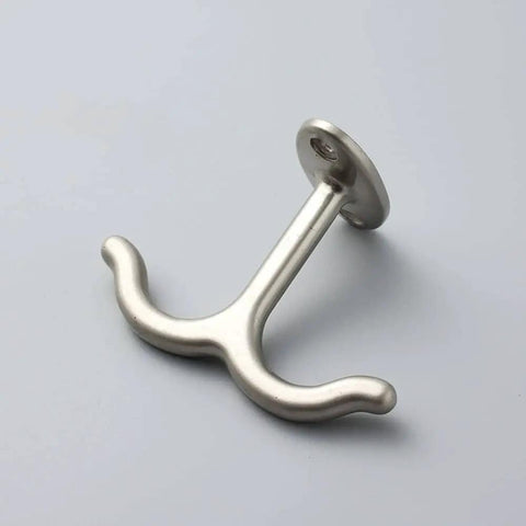 Zinc Alloy Double Prong Ceiling Hooks Set Of 6 For Closet, Kitchen, Bathroom And Garage, Easy Install With Screws, space-saving.