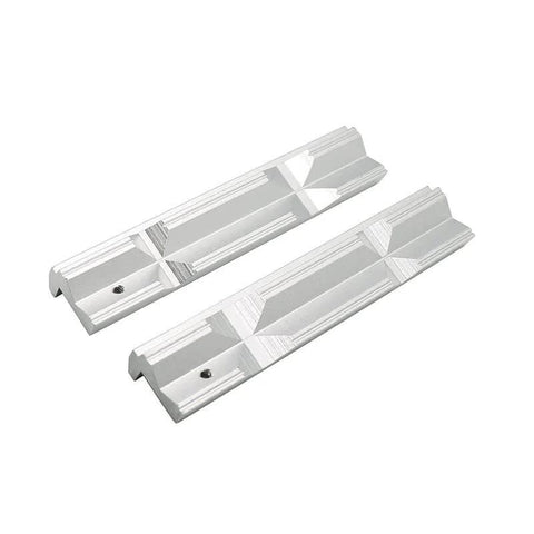 4 Inch Or 6 Inch CNC Milling Steel Vise Hard Jaw Fixture Built Tough With V Type Jaw Aluminum Alloy Milling Kit, 2 Piece Set