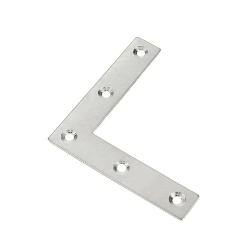 Flat L Bracket 80mm By 80mm Right Angle Mounts Premium Stainless Steel Pack Of 15 Heavy Duty Furniture Brackets With 4mm Holes And 1 5mm Thick