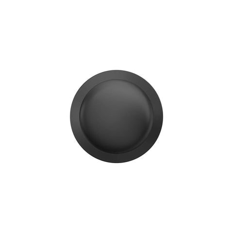 Front view of Plymouth Hall And Closet Passage Door Knob Matte Black Non Locking Interior Door Hardware With Self Aligning Screws