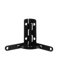 10 Piece Black Iron Cabinet Hinges Set for Boxes and Cabinets, Dope Decorative Concealed Style, shown in black finish