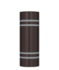 Dope Oil Bronze Outdoor Wall Light With Up Down Sconce For Porch And Garage Exterior, Modern Cylinder Style Exterior Light Fixture