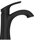 Weller Matte Black Single Handle Bathroom Sink Faucet For Single Hole Or 3-Hole Easy Install With Push And Seal Drain Pforever Ceramic Valve