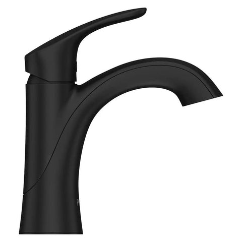 Weller Matte Black Single Handle Bathroom Sink Faucet For Single Hole Or 3-Hole Easy Install With Push And Seal Drain Pforever Ceramic Valve