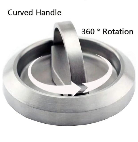 Round Recessed Pull Handle For Cabinets And Furniture 2.91 Inch By 0.55 Inch Concealed Brushed Stainless Steel Door Knob rotation