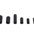 Top Tier 100-Piece Rubber Vacuum Cap Assortment Kit With 6 Sizes For Car Carburetor Manifold And Intake Lines Plus Storage Case For Easy Garage Work, black rubber caps