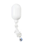 Adjustable Float Ball Valve For Hot And Cold Water, One Quarter Inch OD Tubing, Automatic Shutoff, Great For Aquariums, RO Systems, Water Filtration, And DIY Plumbing Projects, white plastic float valve