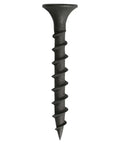 Handyman Ready Number 6 By 1 Inch 4 Phillips Bugle Head Drywall Screw with Matte Black Phosphate Coating, side view.