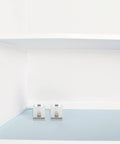 4 Pack Stainless Steel Refrigerator Shelf Clips With Adjustable Support Hooks for partition brackets replacement, close-up view