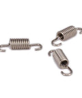 Exhaust Manifold Spring Kit 16mm Three Piece Long Pipe Tubing Muffler Joiner For 1 Fifth 1 Eighth 1 Tenth RC Nitro Engine Model Cars Easy Install Durable Stable Performance, showing three metal springs on white background