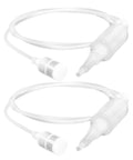 6 Pack Anti Blocking Front Screen Siphon Pump For Oil And Gas Emergency Transfer Portable Hand Pump For Gasoline Water And Other Liquids Ideal For Lawn Mowers Trimmers And Small Engines, clear tube with mesh filter