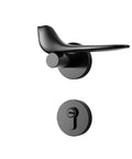 Heavy Duty Silent Magnetic Door Lock For Interior Bedroom Privacy Gate Latch Ultra Quiet Operation Pivot Slide Bolt Zero Hassle Install in black finish.