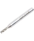 End mill cutter, 1/8 in shank x 1/4 in diameter, HSS, 4-flute straight
