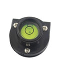 Bubble Level for Tower Ruler, Green Liquid Vial Accessory in black frame showing clear green liquid inside.