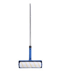 Adjustable 10 Inch Paint Roller Kit With Slick Telescopic Pole For No Sweat Ceiling And Wall Painting Rotating Handle Eases Wrist Strain For Quick Furniture Refreshes On The Regular, featuring a steel shaft and white roller.