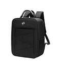 Black backpack view of Shoulder Bag For Avata 2 Goggles N3 Dope High Capacity Protective Travel Case Shockproof Water Resistant Portable Organizer