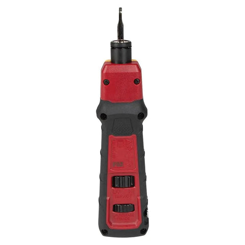 VDV427-300 Impact Punchdown Tool Pro-Grade With 66/110 Blade, red and black design, adjustable force settings visible.