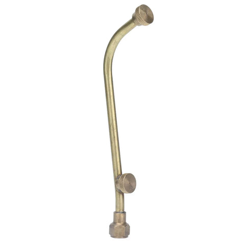 Dual Outlet Brass Garden Sprayer Nozzle With Atomizing Mist For Efficient Plant Watering And Crop Spraying G1/4 Connector Pro Grade Quality
