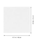 100 Count Square Cover Glass Microscope Slides Kit with dimensions 0.71 in/1.80 cm for clarity and compatibility.