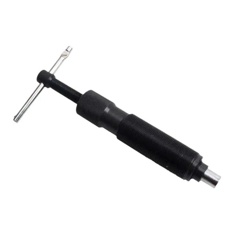 Real Badass 10 Ton Hydraulic Ram Rod Replacement Hub Puller, black steel rod with knurled grip for vehicle repairs.