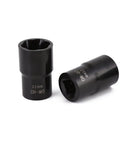 Half Inch Drive Impact Bolt Nut Extractor Set 5 Piece Locking Wheel Lug Nut Remover Kit 17mm 19mm 21mm 22mm Twist Socket Tool Set