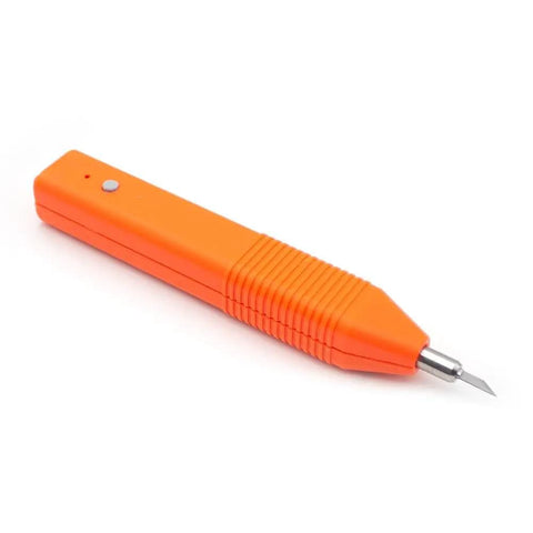 Portable 40KHz Ultrasonic Cutter With Adjustable Power, Type C And DC 12V Input, Ideal For Plastics, PCBs And Wood, side view.