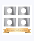 Door Reinforcement Plate Kit 4 Pcs Stainless Steel SS304 Backplate For Knob And Deadbolt Repair