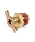 Half Inch NPT Brass Drain Cock Fitting For Draining Moisture From Air Tanks And Onboard Compressors With An Easy Wing Handle