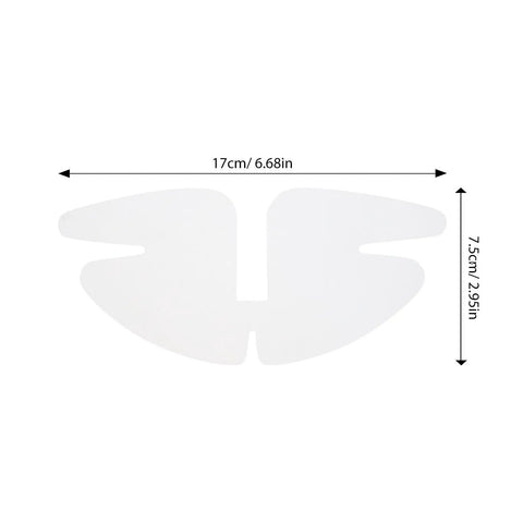 50 Piece Pvc Butterfly Collar Stays Double Layer Shirt Inserts to keep your daily fits fresh and sharp all day long. 17cm size.