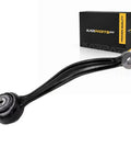 New Heavy Duty Steel Control Arm Link For Cadillac ATS 2013-2019 Front Driver Side Lower With Rubber Bushing And Tapered Hole Linkage End Black Finish black steel arm with bushing