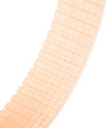 3-Piece Industrial V-Belt Replacement Kit For 2012NB Planer Compatible With 6PJ348 And 6PJ246 Models, Ensures Super Smooth Transmission Keeps Noise Way Down For A Chill Workspace And Serious Heavy Duty Reliability You Can Count On Every Time. beige ribbed V-belt close-up