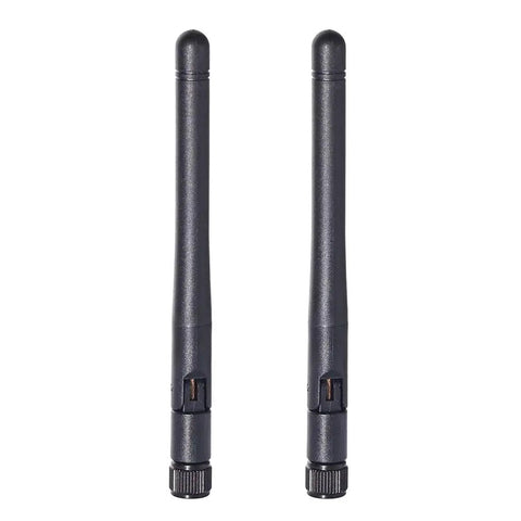 Dual Band WiFi Antennas 2.4GHz And 5GHz Omni Directional 3dBi RP-SMA Male 2-Pack For PC Router displayed upright