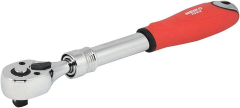 Extendable Three Eighths Inch Drive Ratchet Handle With 72 Tooth Reversible Ratcheting Extends From Eight And A Half To Twelve Inches