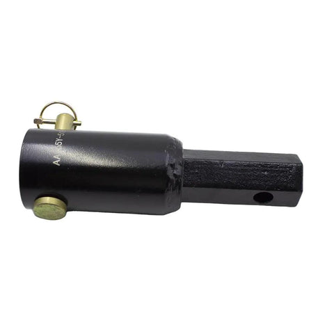 Heavy Duty Auger Bit Adapter Conversion From 2-9/16 Inch Female Round To 2 Inch Male Hex Shaft Beefy Drill Attachment