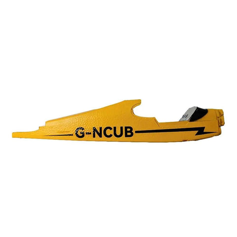 Front Landing Gear, Propellers, Motors, And ESC DIY Spare Parts Kit For J3-CUB RC Plane, yellow side fuselage part