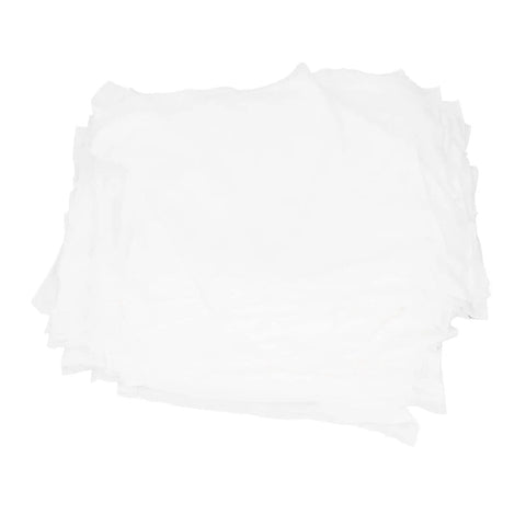 100 Pack Polyester Dope Microfiber Wipers Snag These Bad Boys For Zero Scratch Cleaning On Lenses Circuit Boards And Screens Perfect Cleanroom Gear For Shop Rats, stack of white microfiber wipers.