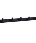 Tough As Nails Wall Mounted Coat Hooks With Slick Black Finish for Heavy Duty storage rack with four hooks for coats and bags.
