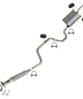 Beefed Up Stainless Steel Exhaust System Kit With Resonator And Intermediate Pipe For Chevrolet Impala 2006 2011 3 5L Direct Fit Muffler Replacement Includes Free Gaskets Clamps Hangers And Nuts